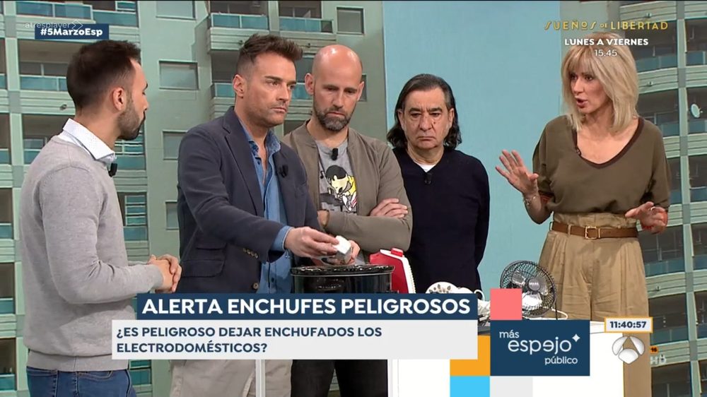 Javier Dasí en Más Espejo Público (Antena 3) con Susanna Griso